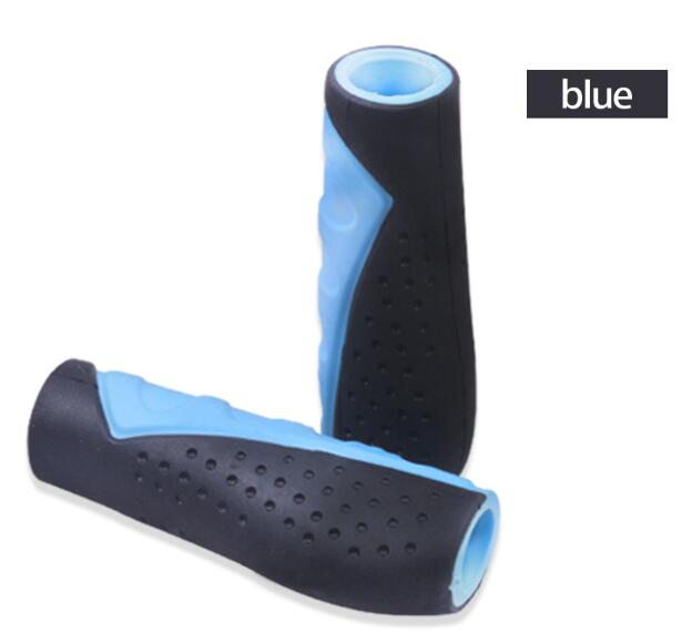 Mountainbike Handvatten Lock Handgreep Bar End Rubberen Handvat Bar Cover Fiets Onderdelen Mtb Accessoires Duurzaam: blue