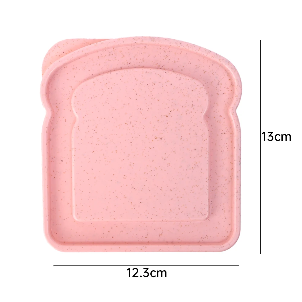 Bærbar madopbevaringskasse sandwichbeholder salat frugt snack opbevaringsboks med låg genanvendelig mikrobølgeovn madkasse sandwich etui: L / Lyserød