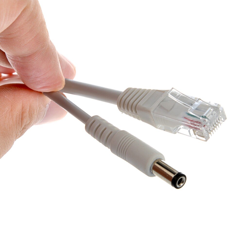 Poe kabel poe kabel passiv strøm over ethernet adapter kabel poe splitter injektor strømforsyningsmodul 12-48v for ip kamera