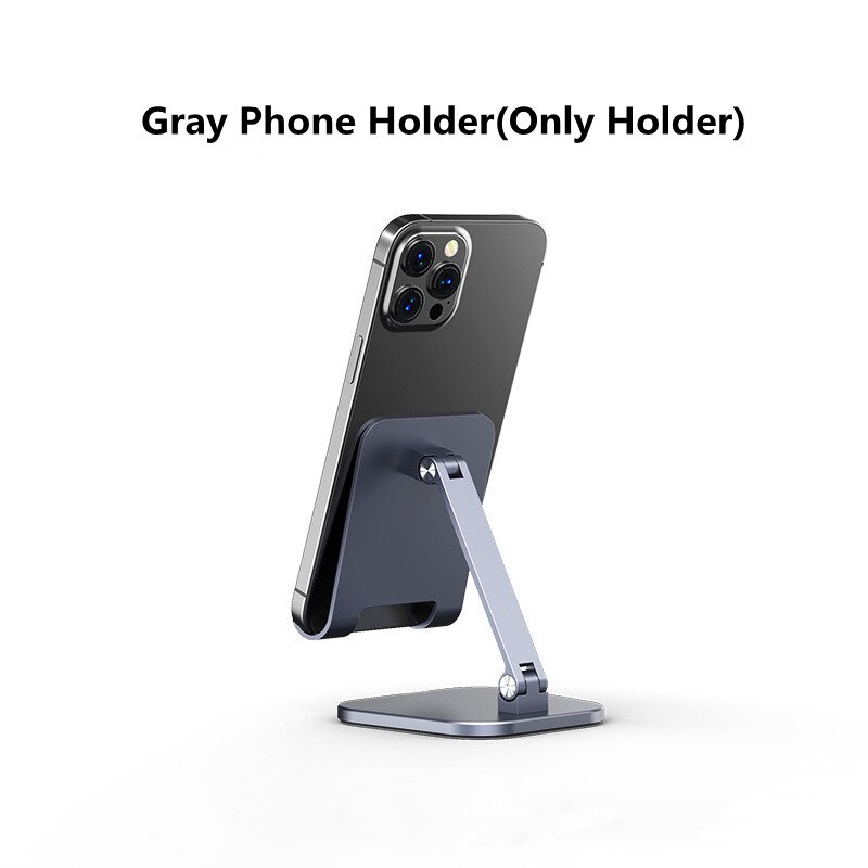 Tablet Telefoon Houder Stand Voor Iphone 12 Pro Xiaomi Huawei Aluminium Mobiele Telefoon Tablet Houder Voor Ipad Minder dan 13Inch: Gray Phone Holder