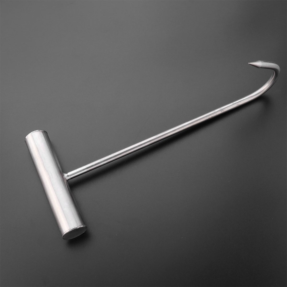 Stainless Steel Meat Hook Practical Pork Hook Roasted T-Hook Useful Beaf Chicken Hook Kitchen Tool for Home Shop (20cm)