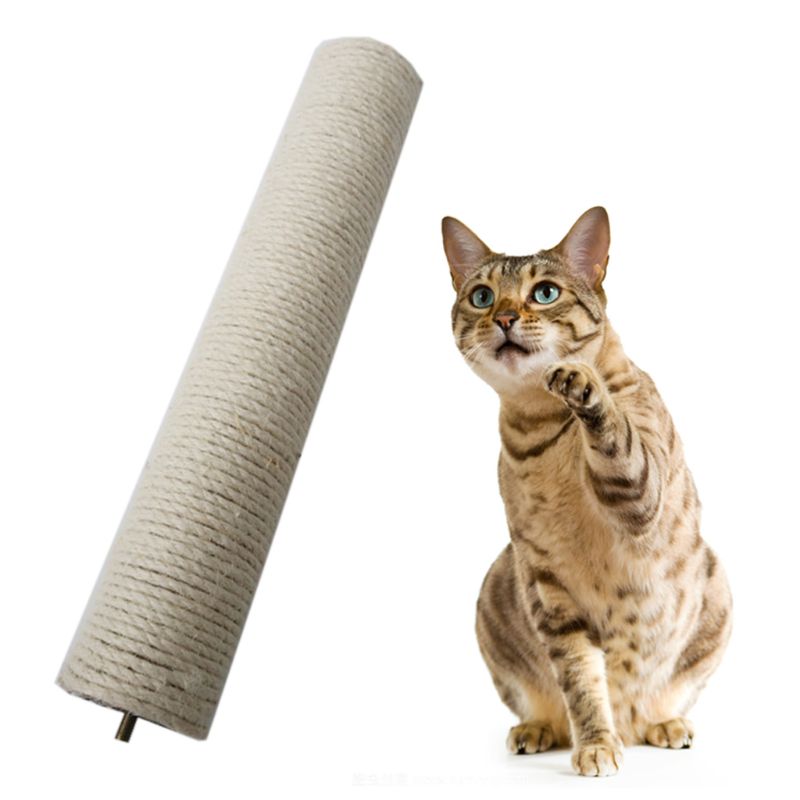Cuerda de Sisal para reparar, pilar de rascar para gato, almohadilla de rayas de repuesto, Alfombra de juguete, 95AA