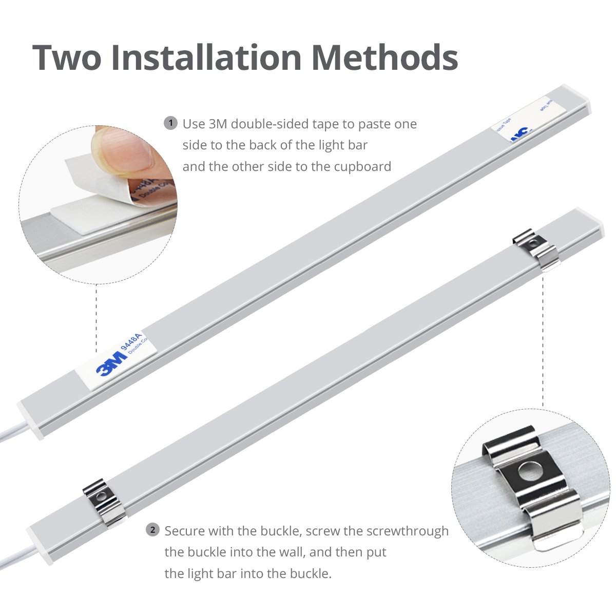 LED-Leuchten, starre Streifen, Barra de LUCES, LED-Leiste für die Aufbewahrung von Küchenschränken, parallele Beleuchtung, DC12 V, Handfeger-Bewegungsmelder-Röhren
