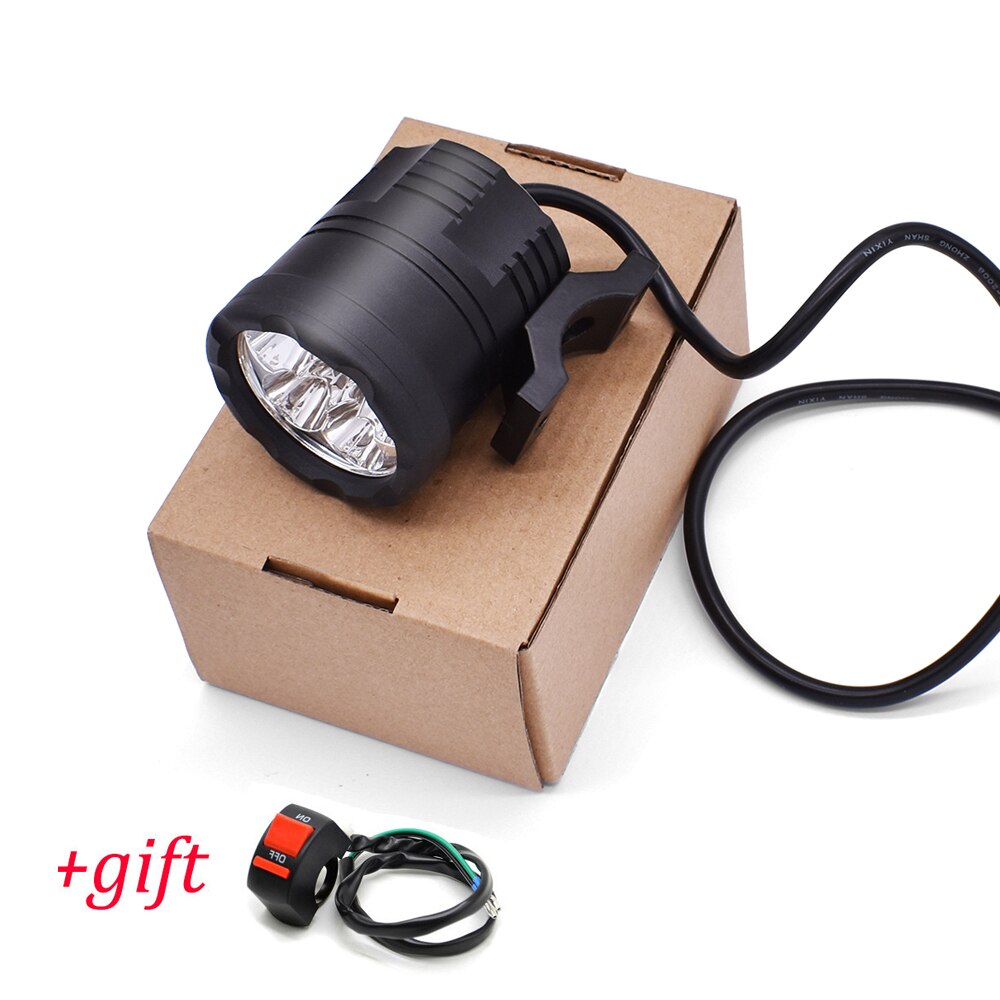 Phare Antibrouillard LED Pour Moto 60W - Feux De Route/croisement Réglables - Étanche IP67
