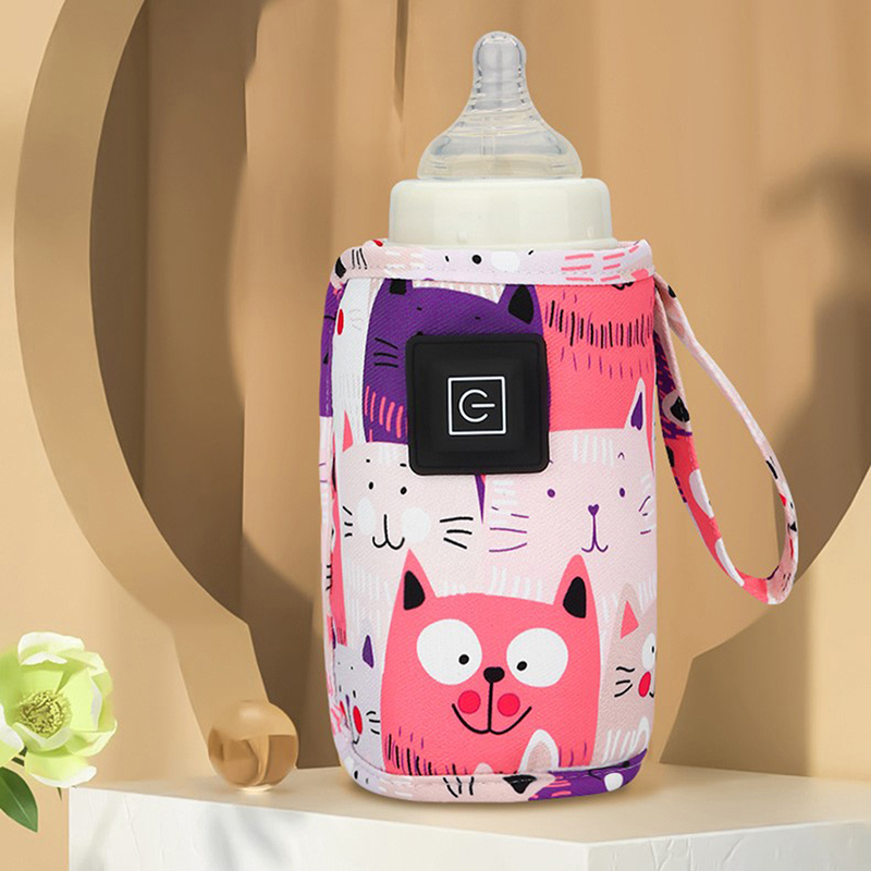 USB melkwaterverwarmer, reiswandelwagen geïsoleerde tas, zuigflesverwarmer, draagbare flesvoedingswarmer, Kerstmis, Halloween