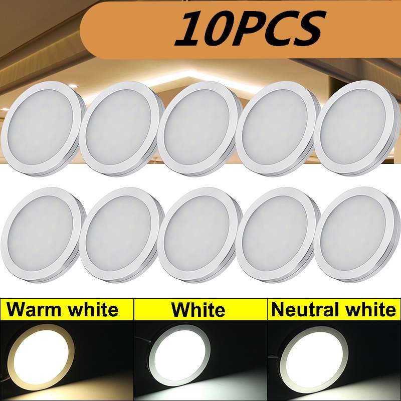 10pcs 12V 2.5W LED Car Interior Light Spot Reading Lights For VW T4 T5 for Ford Transit for Peugeot Boxer Camper Van RV Caravan