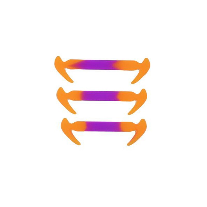 Lacets élastiques en Silicone pour garçons et filles, 1 Pack / 12 pièces: Violet