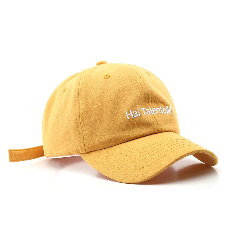 Sleckton Mode Baseball Cap Voor Vrouwen En Mannen Lente Zomer Casual Hoeden Soft Top Brief Borduren Caps Unisex Snapback Hoed: YELLOW