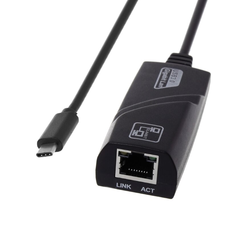 JINSHENGDA USB 3.1 Tipo C USB-C per RJ45 Lan di Rete Gigabit Ethernet adattatore 10/100/1000 Mbps