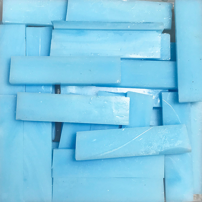 200 gramm 1X4 cm Glasmalerei Streifen, DIY Glas Mosaik Hobby, DIY Material Lieferant, Mini verlieren Tiffany Glas Stück, Grün verrotten: SF20