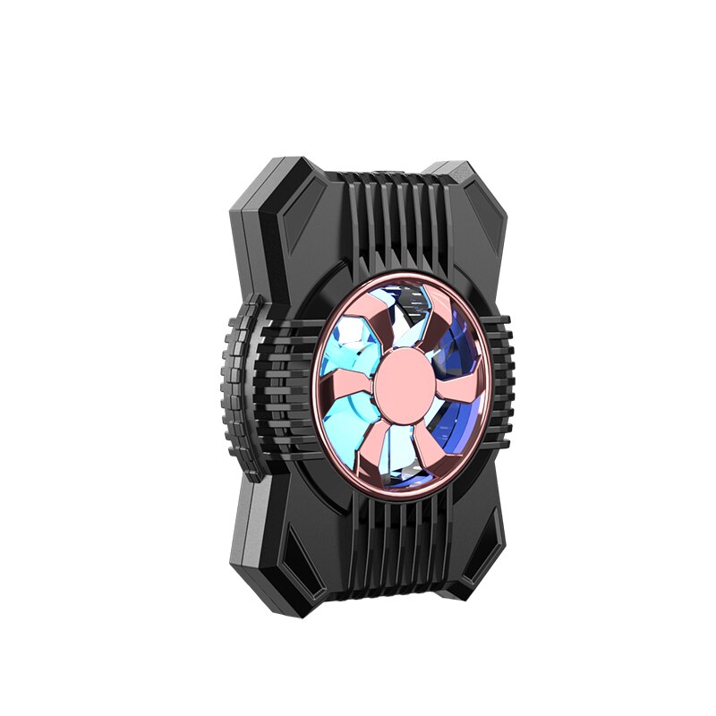 Mobile Phone Stand Radiator Phone Cooling USB Universal Mute Fan Cooler Holder: Gold