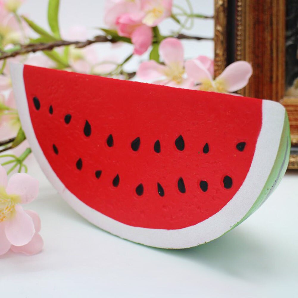 Pudcoco 18cm Slow Rising Squishy Jumbo Watermelon interesting Phantom Fruit Scented Bread Squeeze Toy Decor