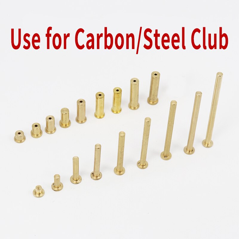 10pcs set Golf club weight head accessories Shaft Plug Assembling kits Copper Nail Brass Swing carbon/steel size .370 .335 .350