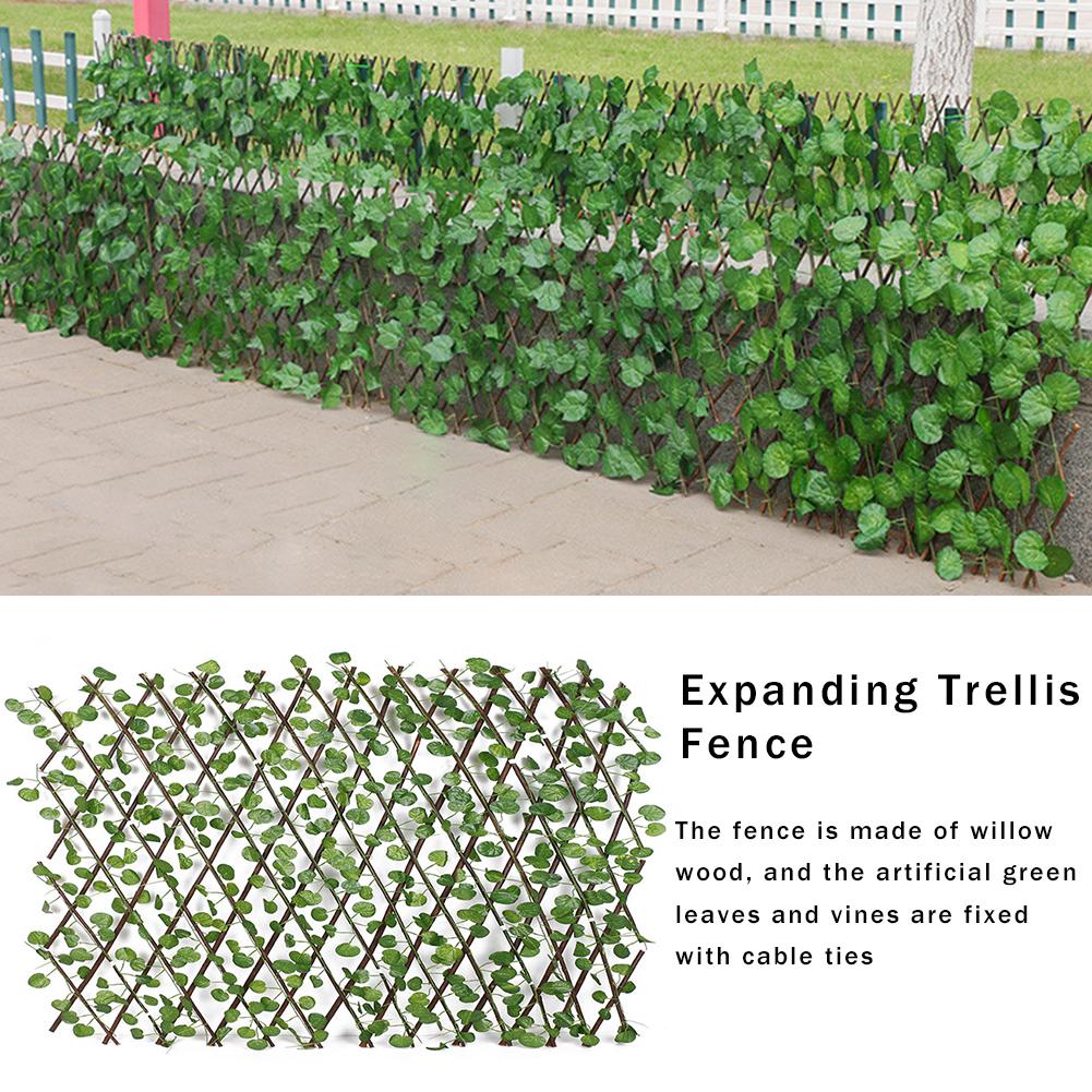Artificial Garden Plant Fence UV Protected Privacy Screen Outdoor Indoor Use Garden Fence Backyard Home Decor Greenery Wall Deco