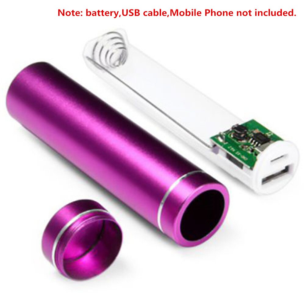 DIY Box For 2600mAh Standard 18650 Battery Portable Power Bank External Mobile USB Battery Charger Box For Cell Phone