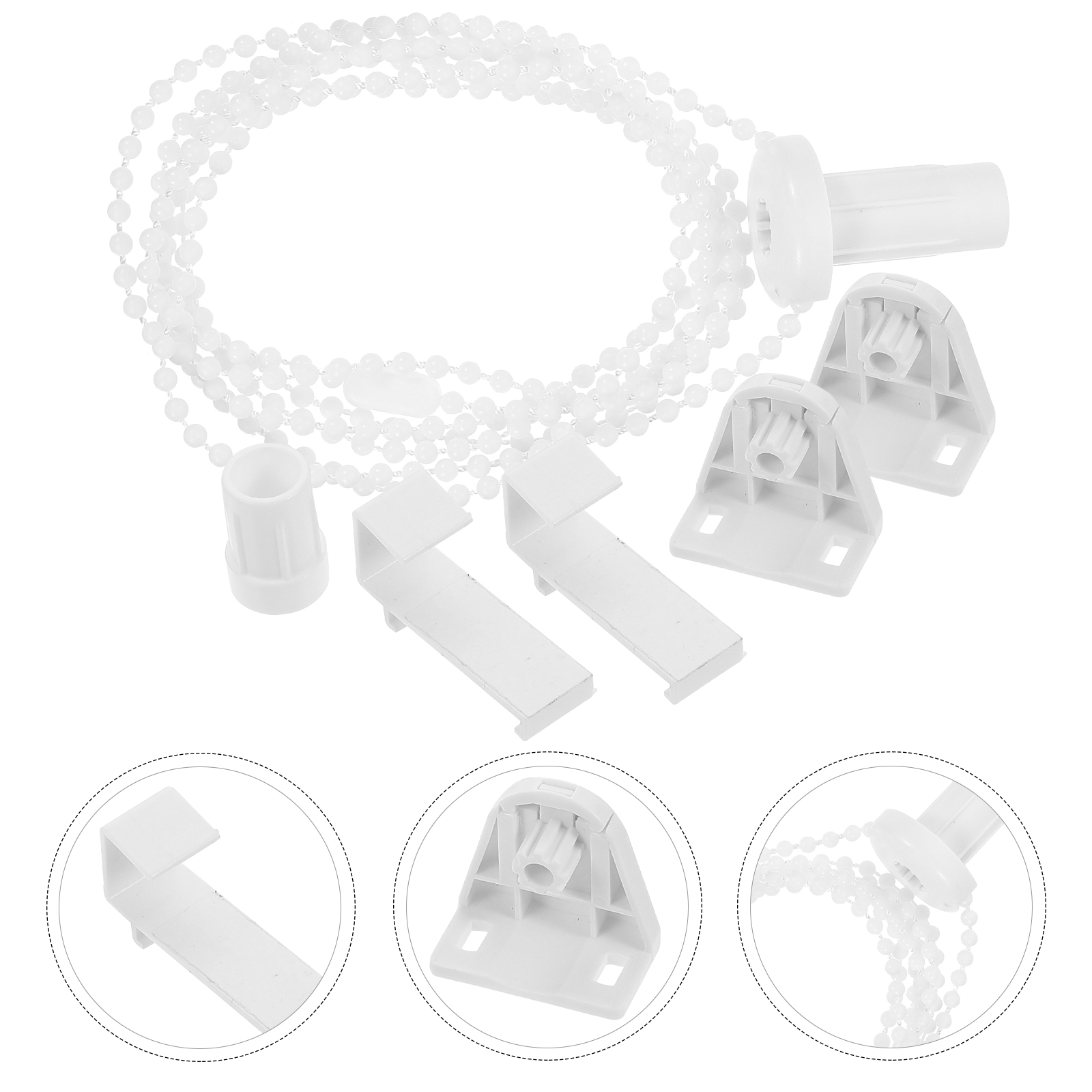 6 stks 17 MM Plastic Rolgordijn Controle Gordijnen Fittings Installeren Thuis Raam Slaapkamer Woonkamer Kantoor Jaloezieën