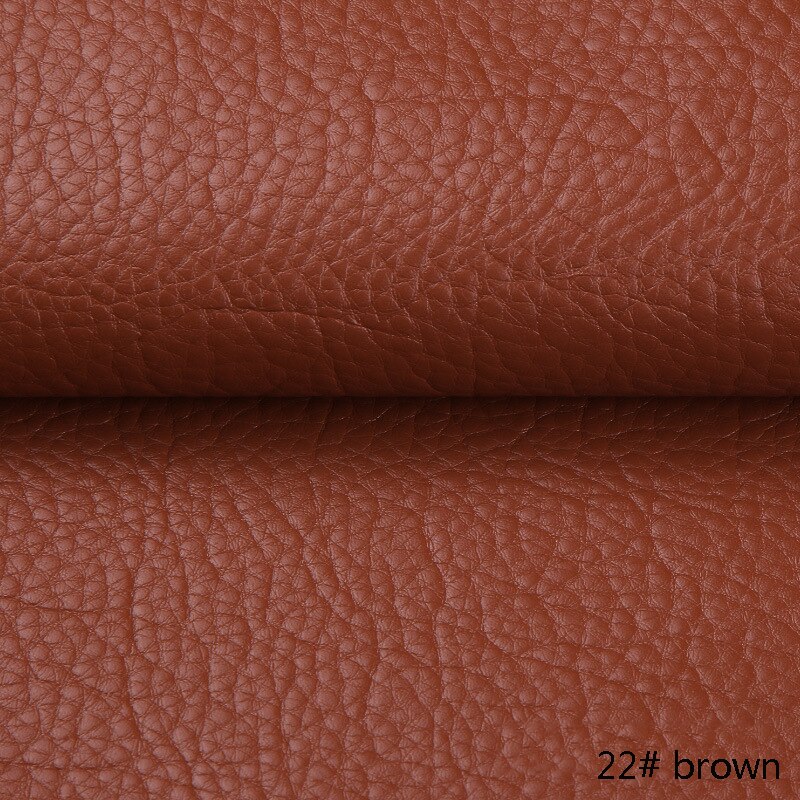 50*135cm PU Litchi Pattern Faux Leather Fabric Artificial Synthetic Leather DIY Sewing Bags Belt Sofa Leather Decor Material: 22