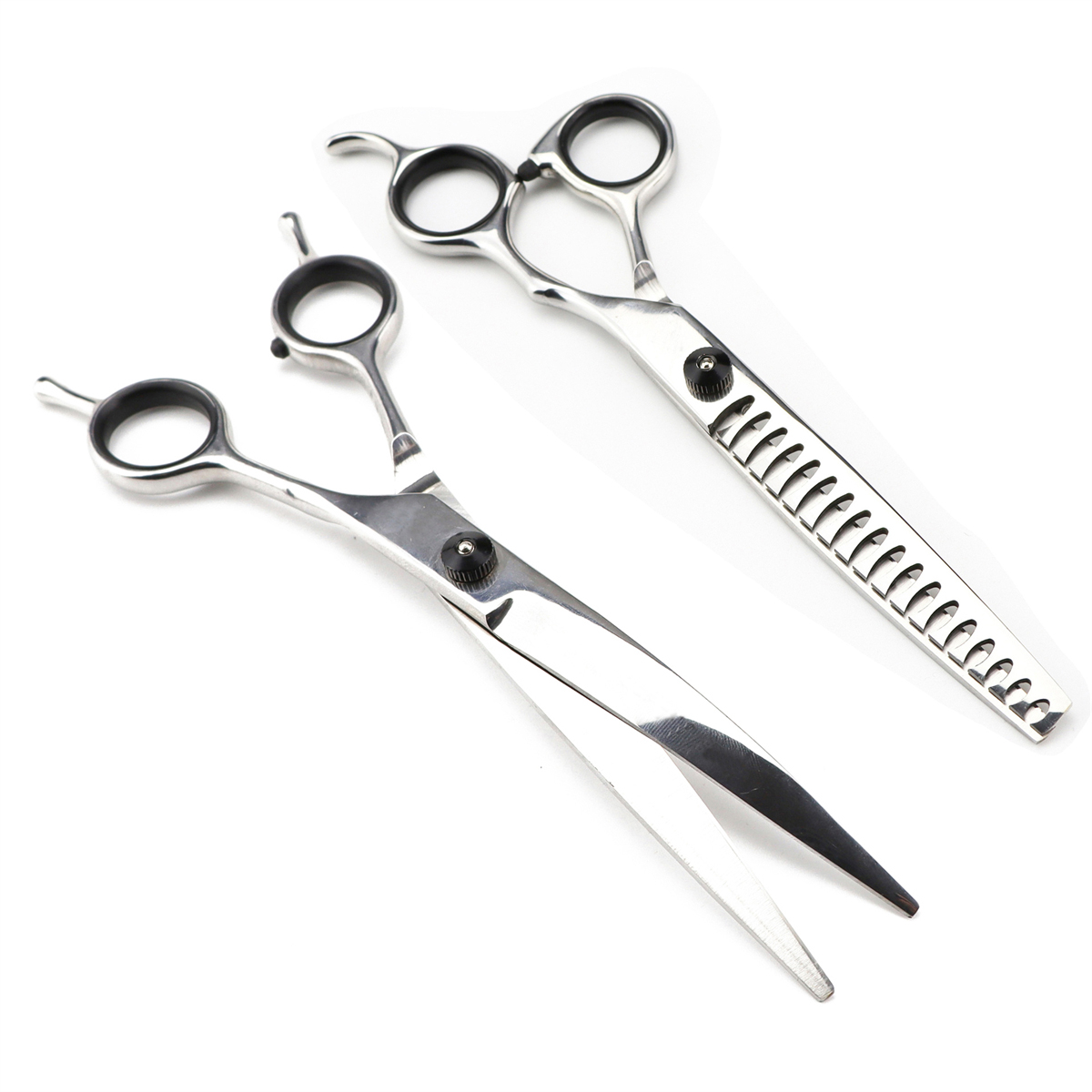 Dog Grooming Scissors Japan Stainless Thinning Shears Down Curved Scissors Pet Scissors Curve Shears Chunker Shears: army green