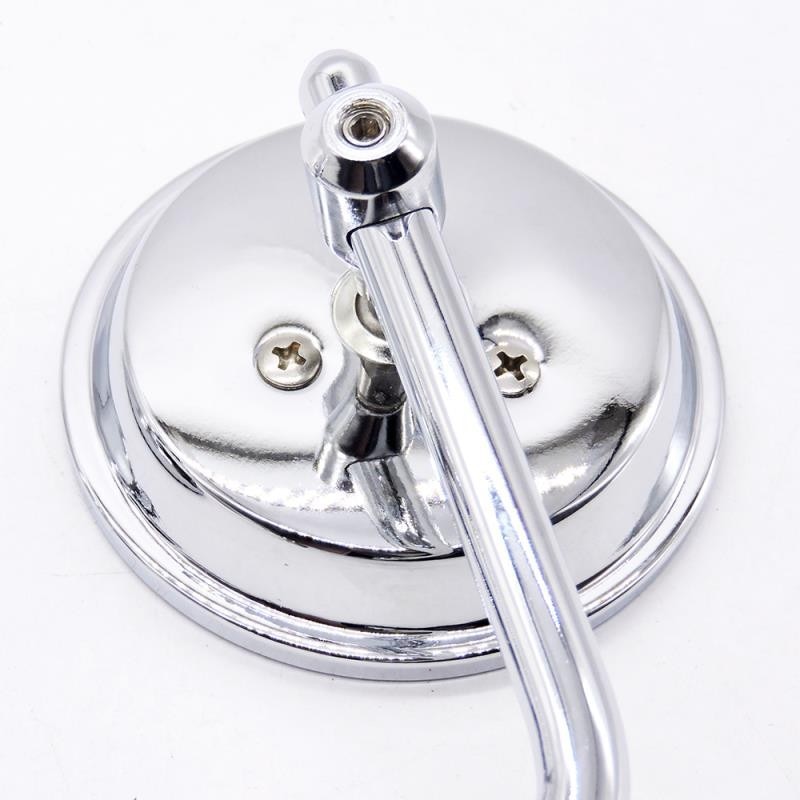 8Mm Zwart/Chrome Motorcycle Spiegel Korte Steel 3 "Ronde Achteruitkijkspiegel Voor Harley Dyna Bobber Chopper Oude school 1982 Up
