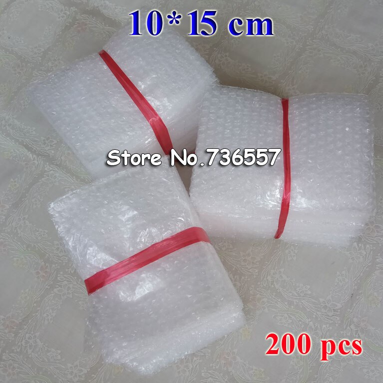 50 Stuks 100 Stuks 200 Stuks 100*150Mm Plastic Wrap Envelop Witte Bubble Verpakking Zakken Pe Bubble Bag schokbestendig Dubbele Film Bubble Bag
