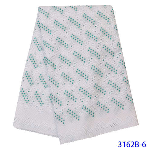 Swiss Lace Fabric Swiss Voile Lace Dry Cotton Lace Fabrics with Stones Holes for Dresses KS3162B: Picture 6