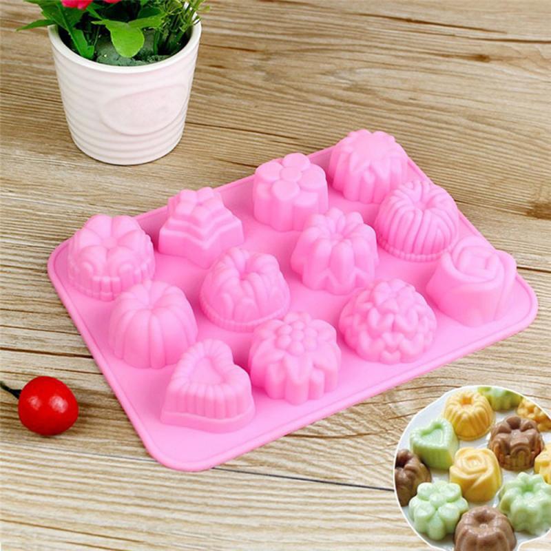 3D Cake Bakvorm Siliconen Zeep Mal Chocolade Levert Jelly Bakken Pan Tray Mallen Candy Diy Maken Tool Cake Decor
