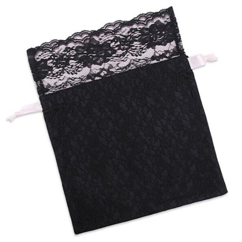 Satin Silk Lace Drawstring Storage Pouch Packaging Pocket Underwear Cute Organizer Dust-proof Bag