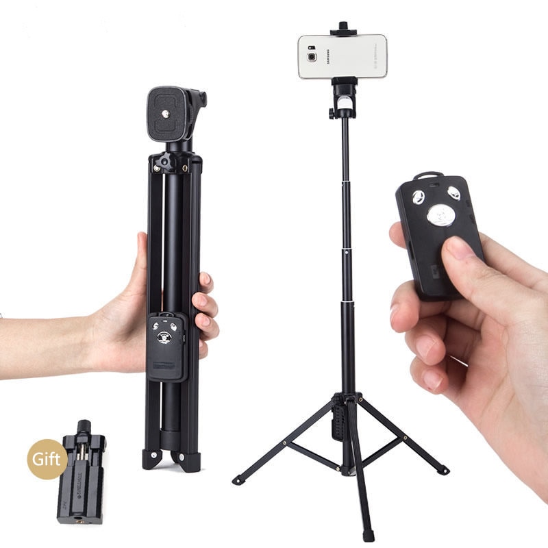 Bluetooth Selfie Stick with Tripod Monopod for iPhone Xiaomi Samsung Android Phones Cameras Mounts Holder for Video Bloggers