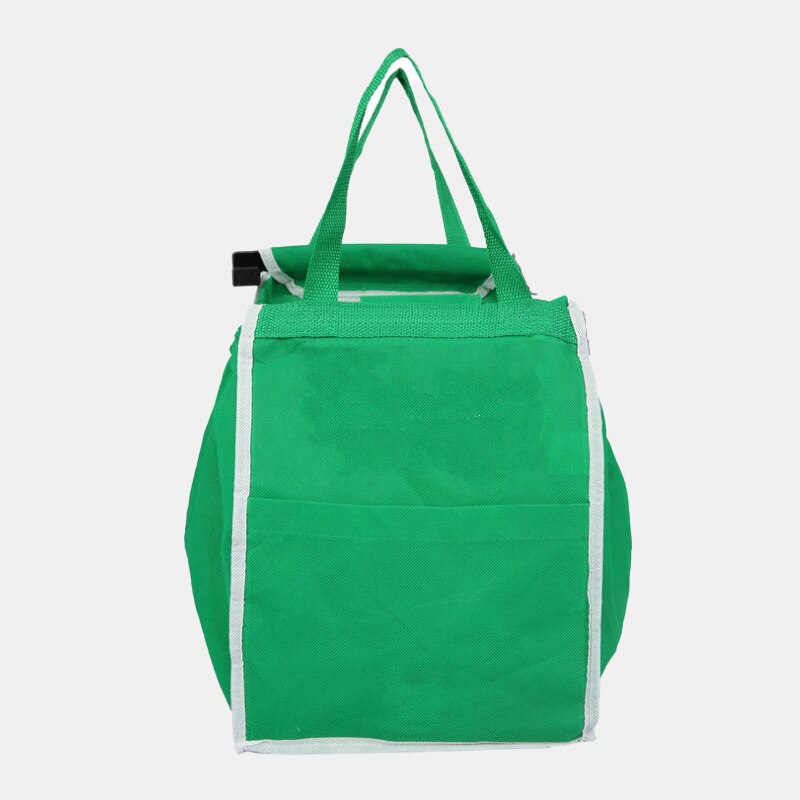 Grab Bag Groen Supermarkt Winkelwagen Boodschappentas Milieubescherming Non-woven Winkelwagen Winkelen Opslag Opvouwbare Draagtas