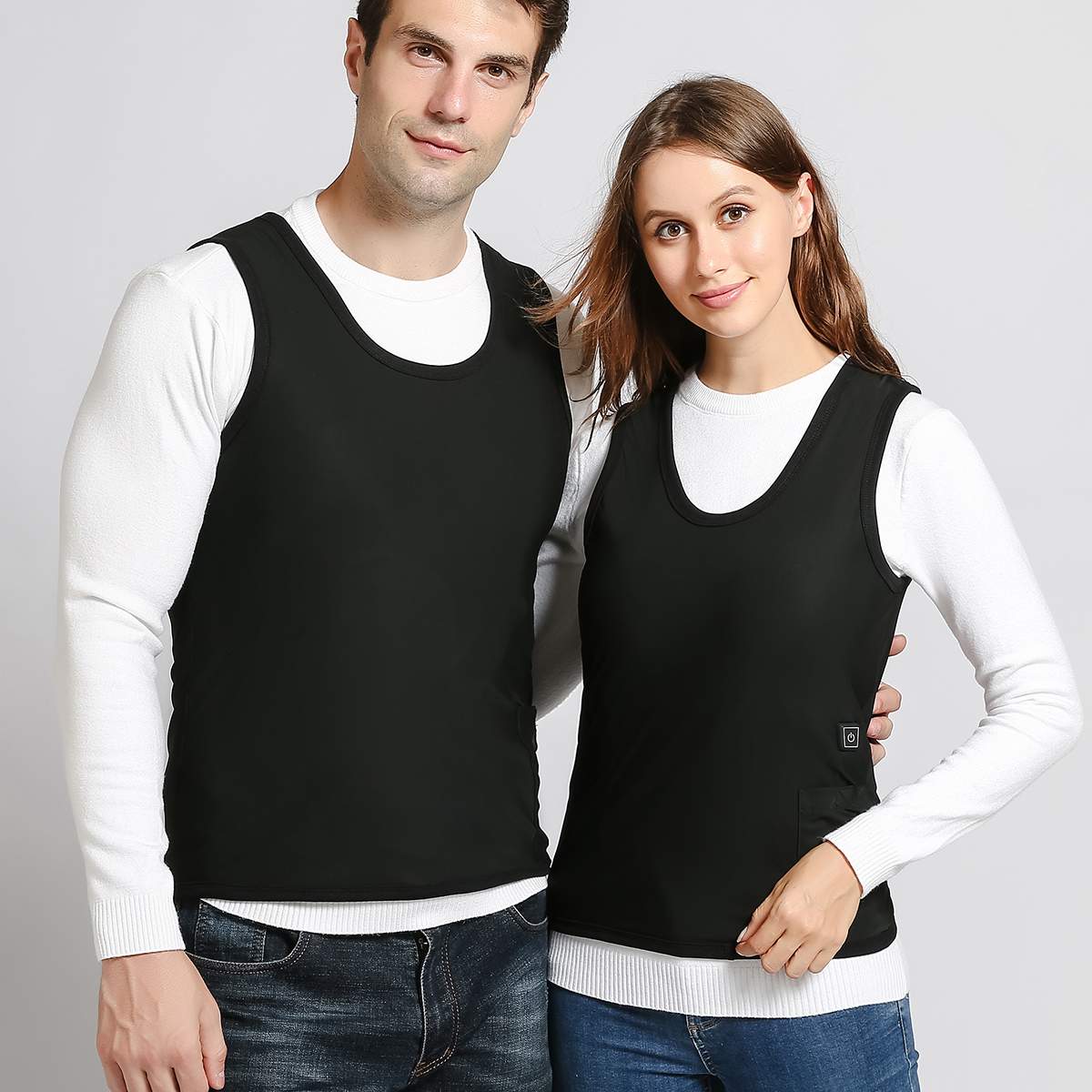 Heated Jacket Vest USB Vest Warm Electric Heating Jacket Jacket Clothing Outdoor Waistcoat Hiking Camping Sport Jacket