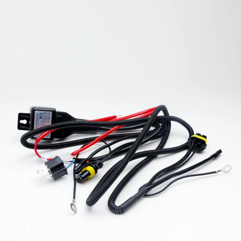 Voor Hid H4 Hi/Low Bi-Xenon Lamp Relais Controller Bedrading Kabelboom H4 9003 HB2 type Compatibel Met 12V 35W / 55W