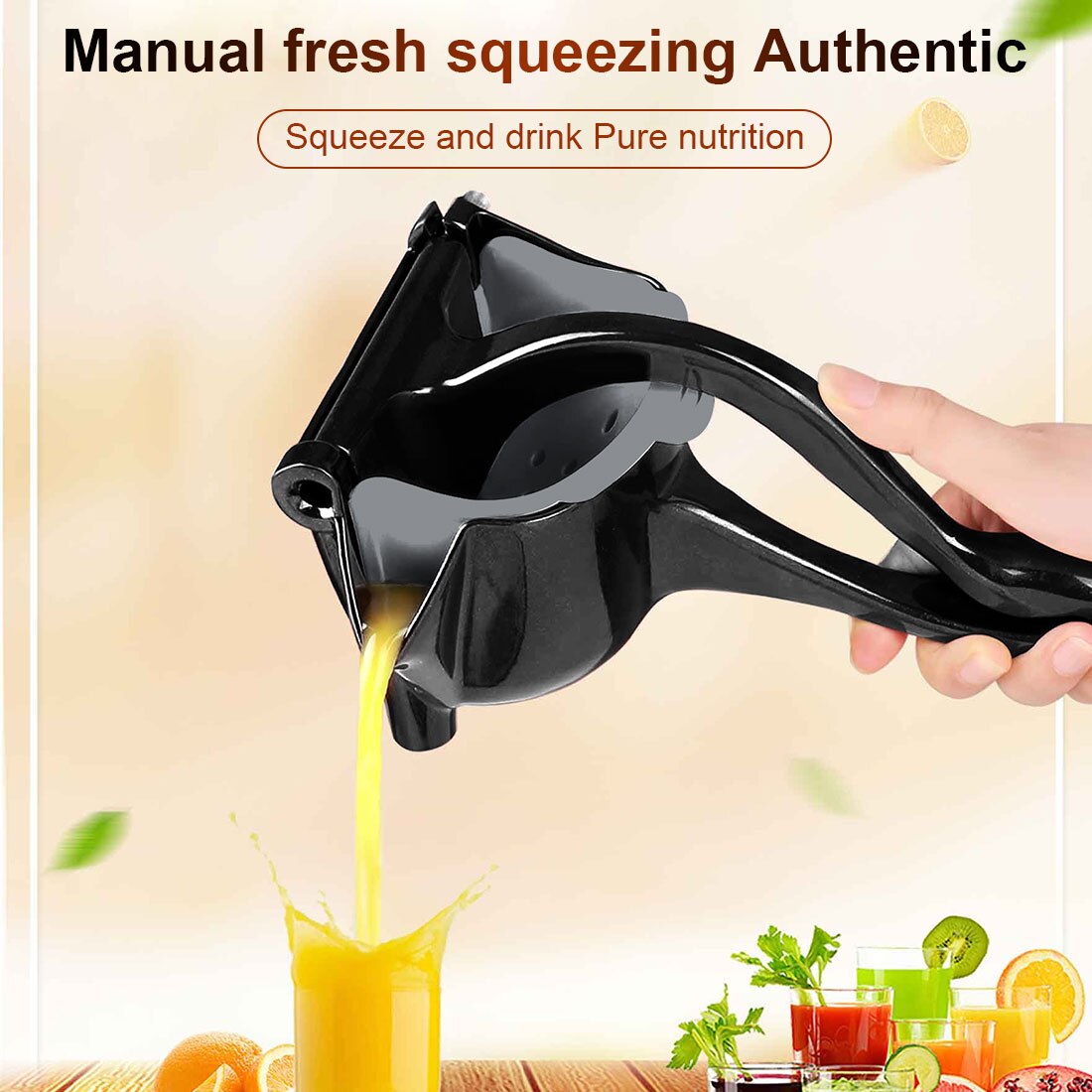 1Pcs Aluminium Handleiding Fruit Juicer Citroen Watermeloen Granaatappel Oranje Fruit Huishouden Squeezer Tool Keuken Accessoires