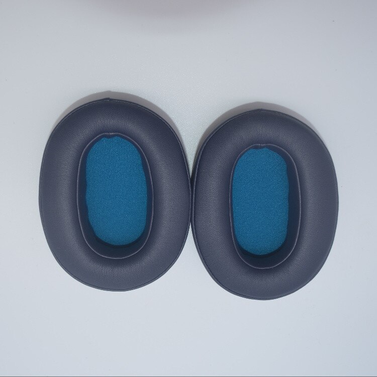 Ersatz-ohrpolster-set mit kopfbügel für sony/wh -xb900n xb900n headset, inklusive schaumstoff-ohrpolsterbezug: Blaue ohrenschützerteile