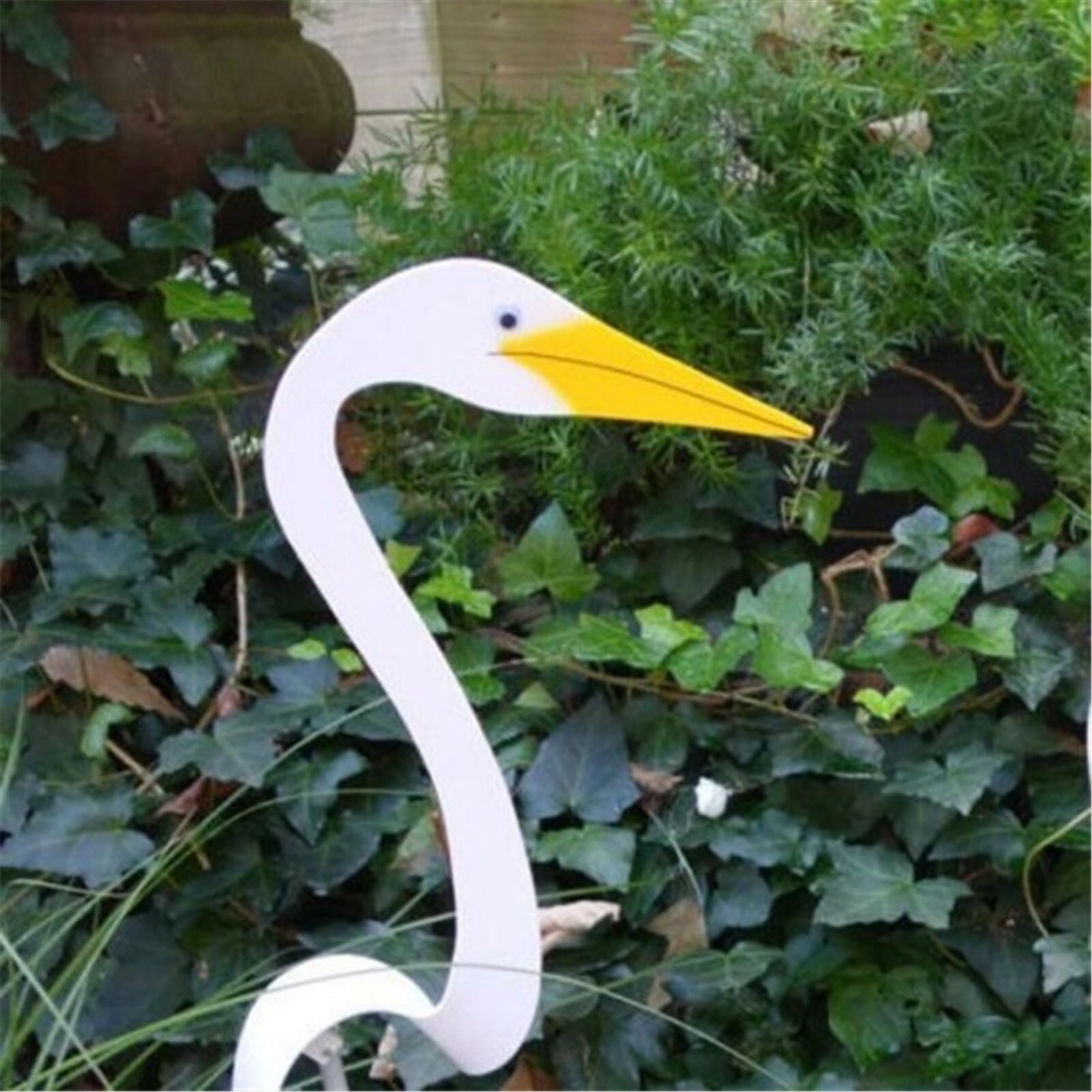 40CM Flamingo White Swirl Bird Garden Decoration Decorative White Duck Spin with The Breeze Home Garden Courtyard Deco