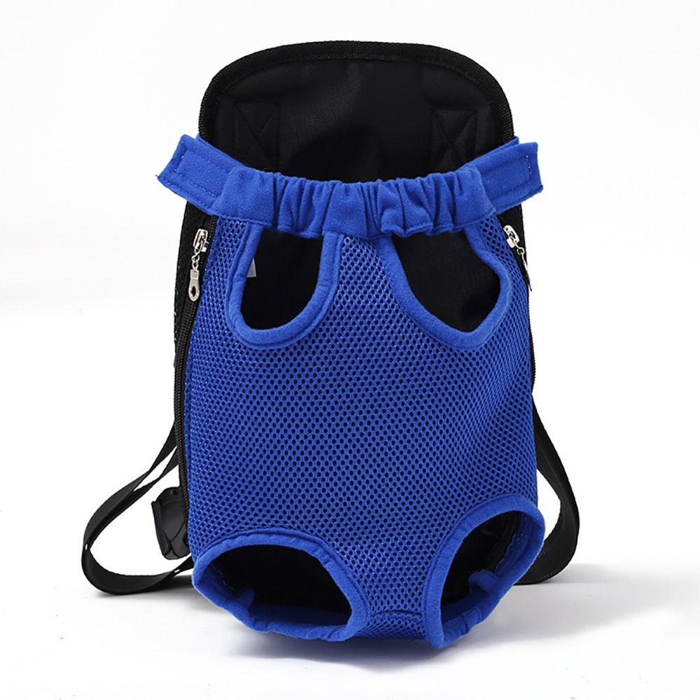 Pets Carrier Dog Front Chest Backpack Five Holes Backpack Dog Outdoor Carrier Tote Bag Sling Holder Mesh For Cat Puppy Dog: IY0179DL / XL