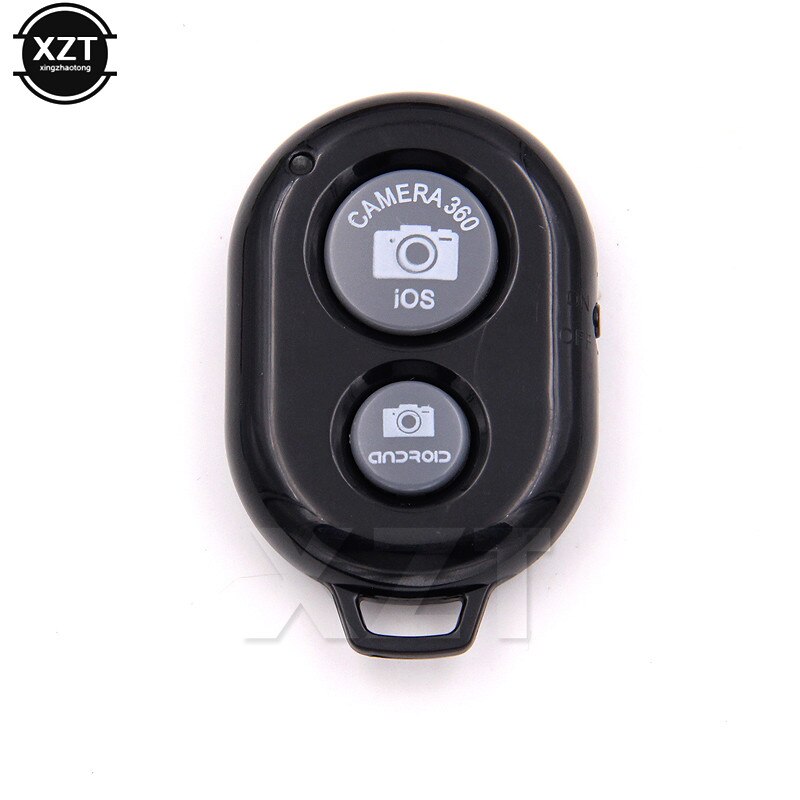 Przycisk zwalniania migawki Bluetooth do akcesoriów Selfie Adapter kontrolera aparatu zdjęcie pilot do Selfie dla iphone X: czarny