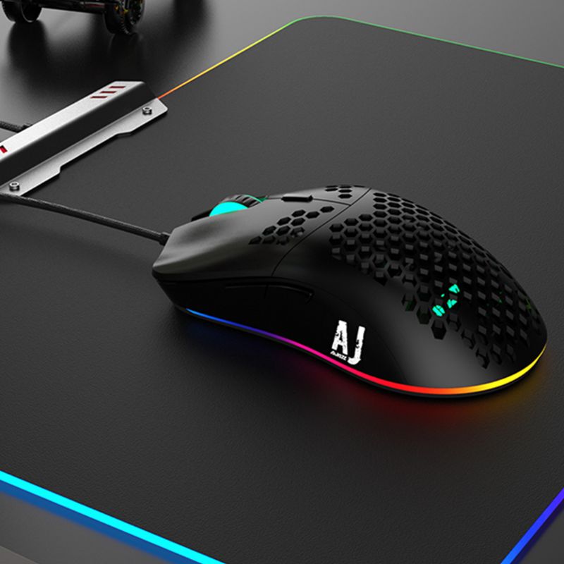 AJ390 Light Weight Wired Mouse Hollow-out Gaming Mouce Mice 6 DPI Adjustable for Windows 2000/XP/Vista/7/8/10 Systems