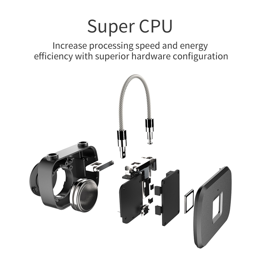 Anytek L13 Smart Fingerprint Padlock Replaceable Button Cell Operated Keyless Smart fingerprint lock for Door Bag Luggage Case