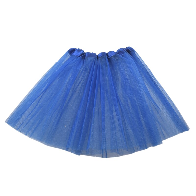 Kids Girls Modern Ballet Dressing Fairy Tutu Skirt Dark blue: Default Title
