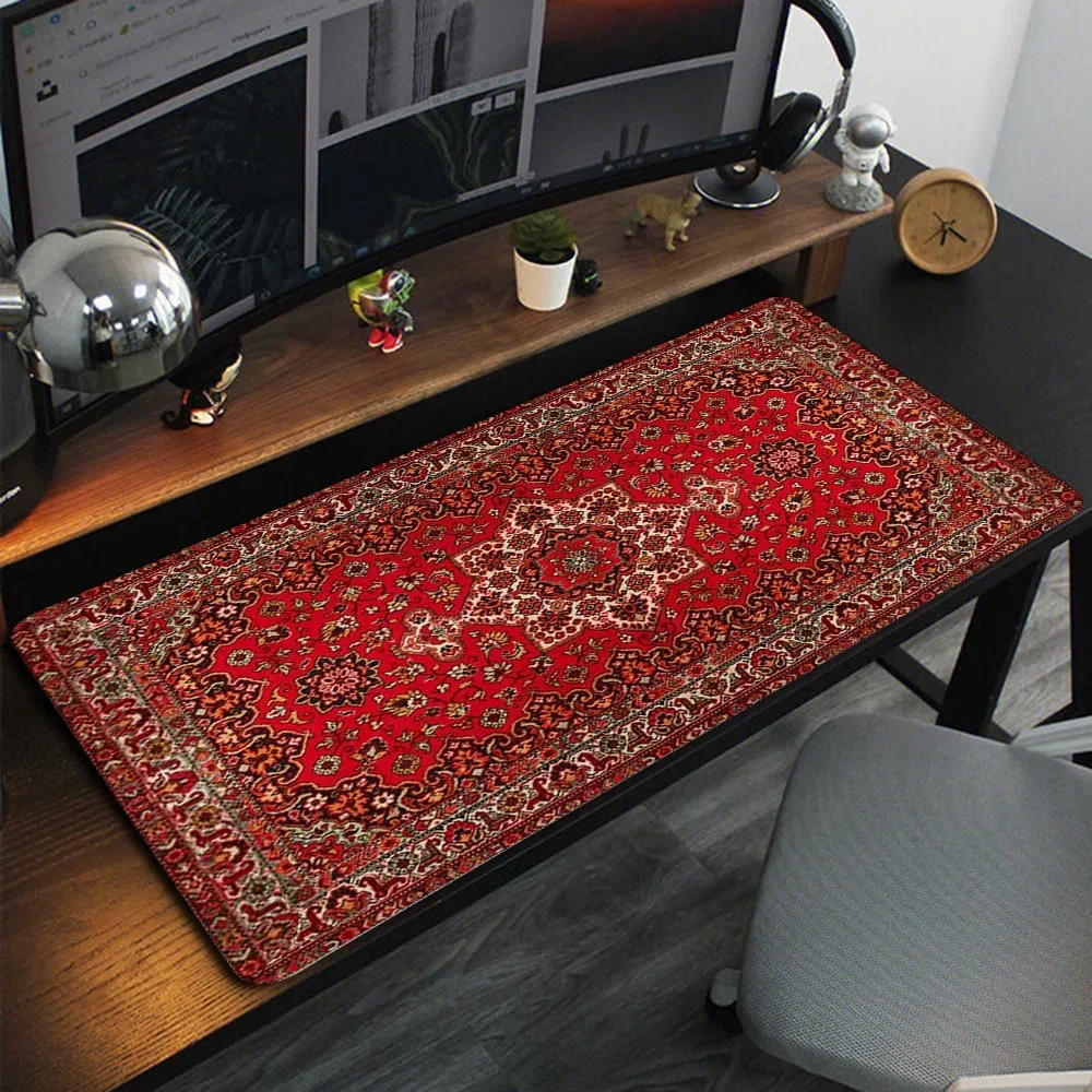 Perzisch tapijt muismat gaming bureauaccessoires XL computer grote muismatten XXL natuurlijk rubber antislip zachte toetsenbordmat