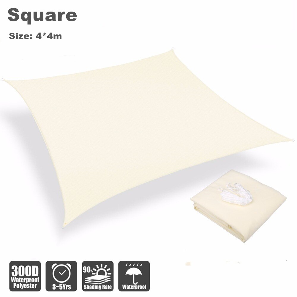 Sun-Shelter Waterproof SunShade Sail Outdoor Rectangle Sun Shade Sail Garden Terrace Canopy Swimming Yard Sail Beach Car Awning