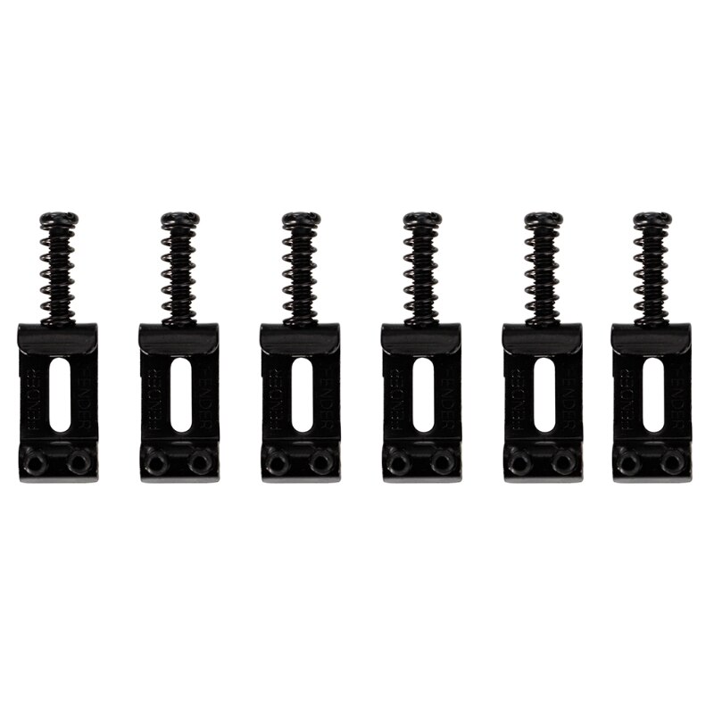 Uds guitarra silletas de puente trémolo de guitarra eléctrica sillas de níquel: Negro