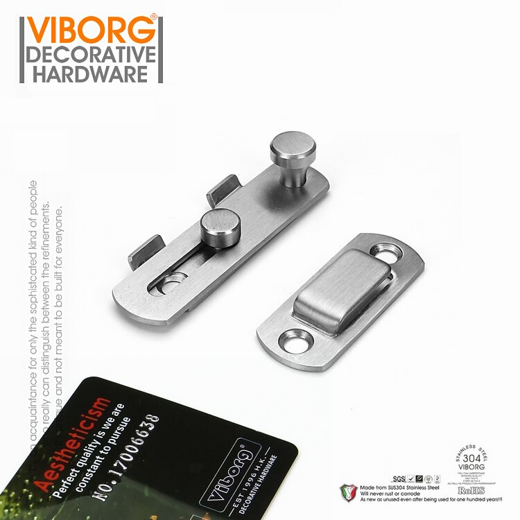 VIBORG Deurveiligheidsketting | RVS 304 | 3MM Dik | Extra Sterk | Voor Buitendeuren