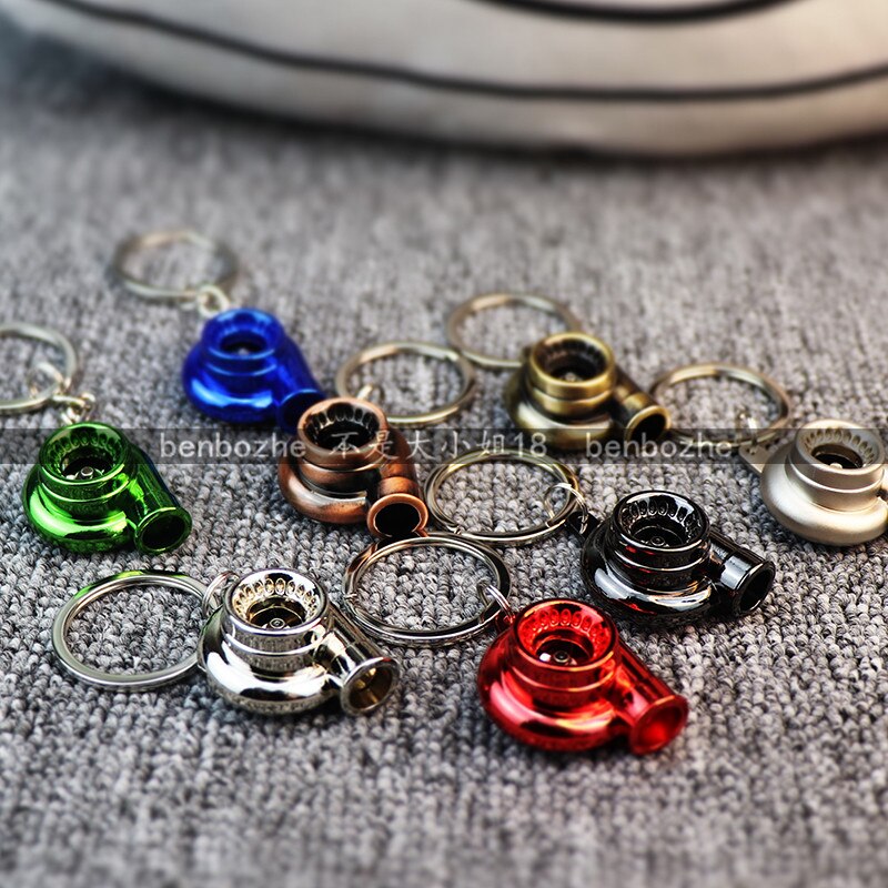 Jdm turbo nyckelring turboladdare nyckelring personlighet män och kvinnor bil nyckelring hänge