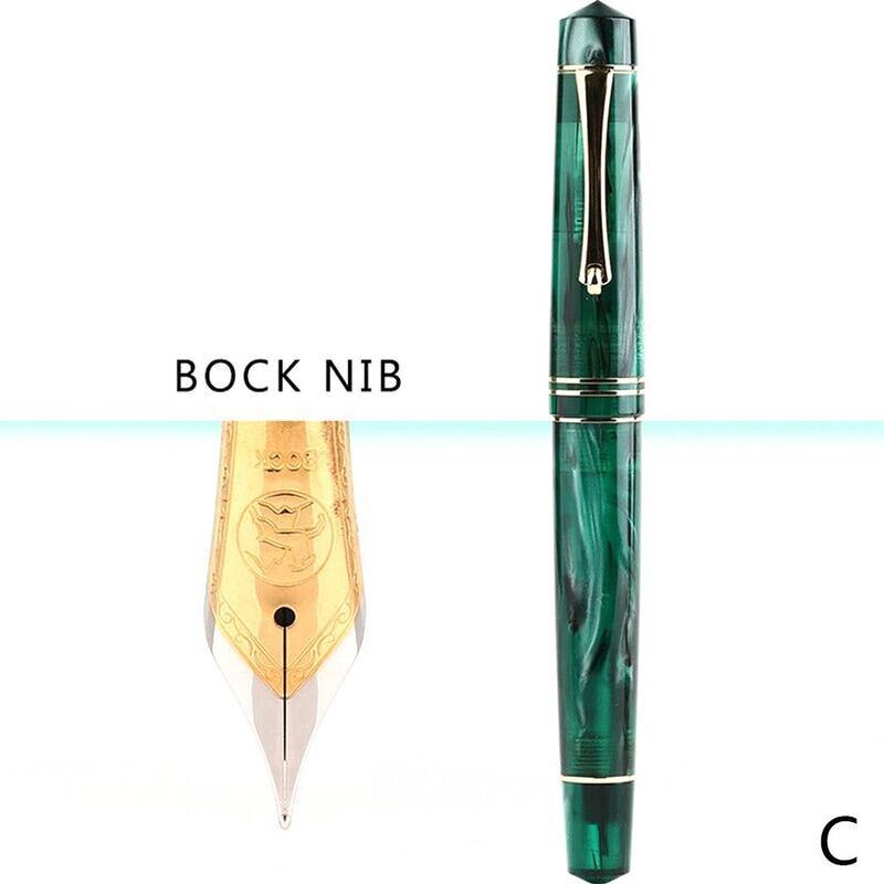 M800 MoonMan F pointe résine stylo plume Bock Nib / Moonman belle plume stylo 1 écriture Pc N2B8