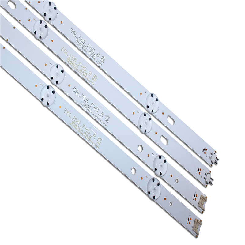 10 unids/set tira de LED para iluminación trasera para LG 55UJ6300 55UJ6307 55UJ635V 55UJ634V 55UJ630V 55LJ5500 55UJ635 55UJ63_UHD 55LJ55_FHD B
