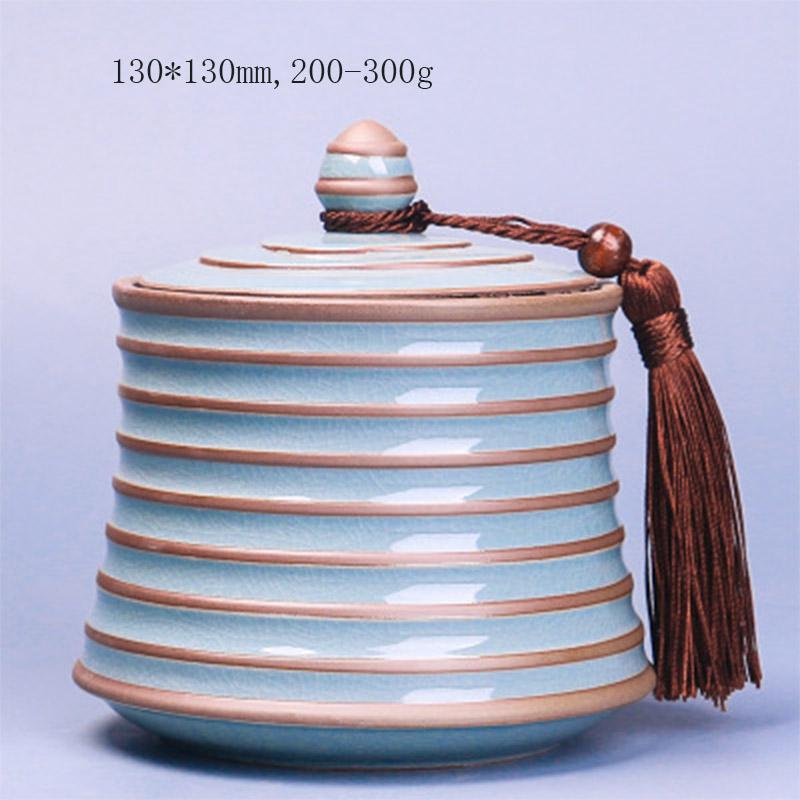 Chinese stijl keramiek theebussen theedoos pot opberghouder chinese kungfu bus theeservies accessoires thuiskantoor theeservies: 6