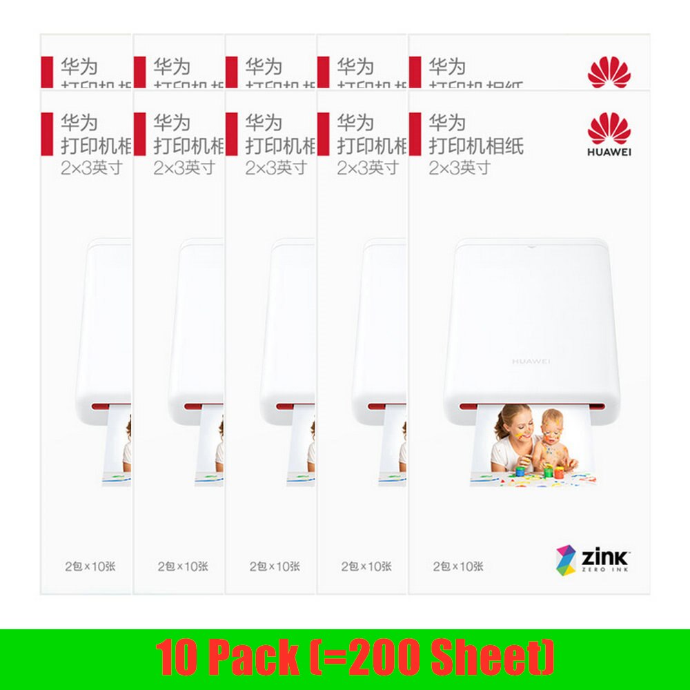 Original Huawei Zink 2*3 zoll Foto Papier 50*76mm Für Huawei Drucker Foto Papier Kanon zoemini LG PD261 251 233 239SP