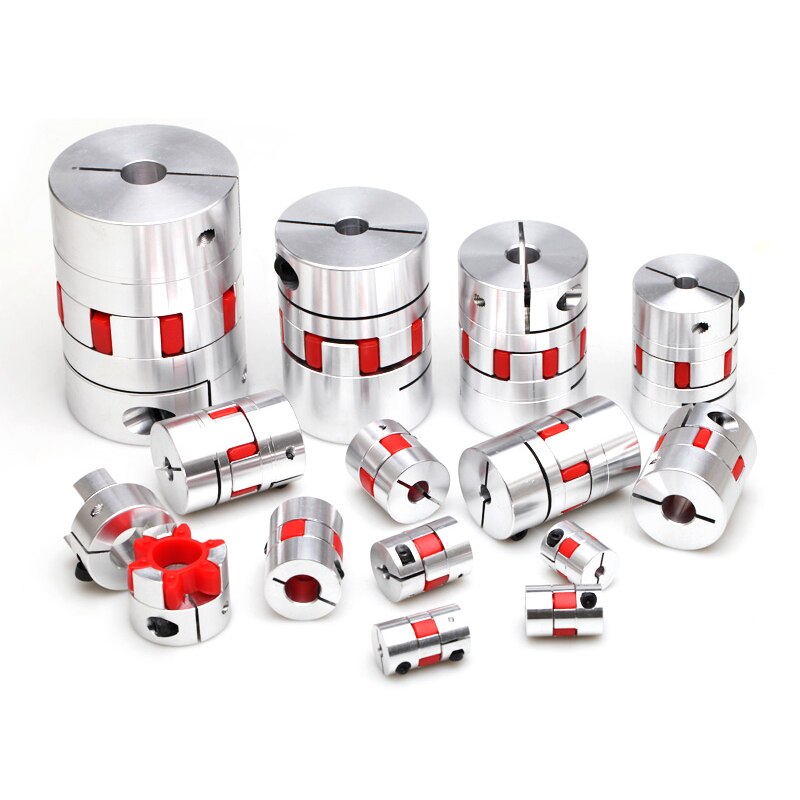 Cnc motor kjeve aksel koblinger fleksibel edderkopp plomme aksel kobling  d20 l25 4mm 5mm 6mm 6.35mm 8mm 9mm 10mm elastisk kobling