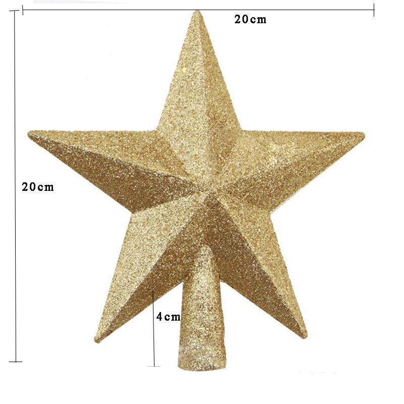 Kerstboom Topstar 20CM Kerst Ster Kerst decoratie Shining star Voor Huis Kerstboom Decoratie